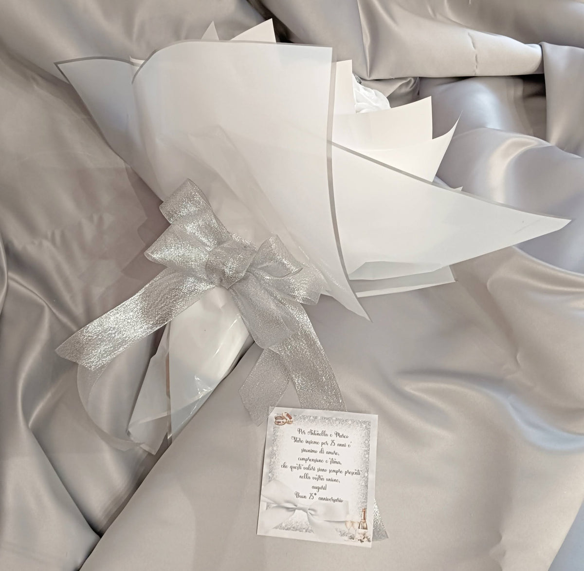 Bouquet con lettera
