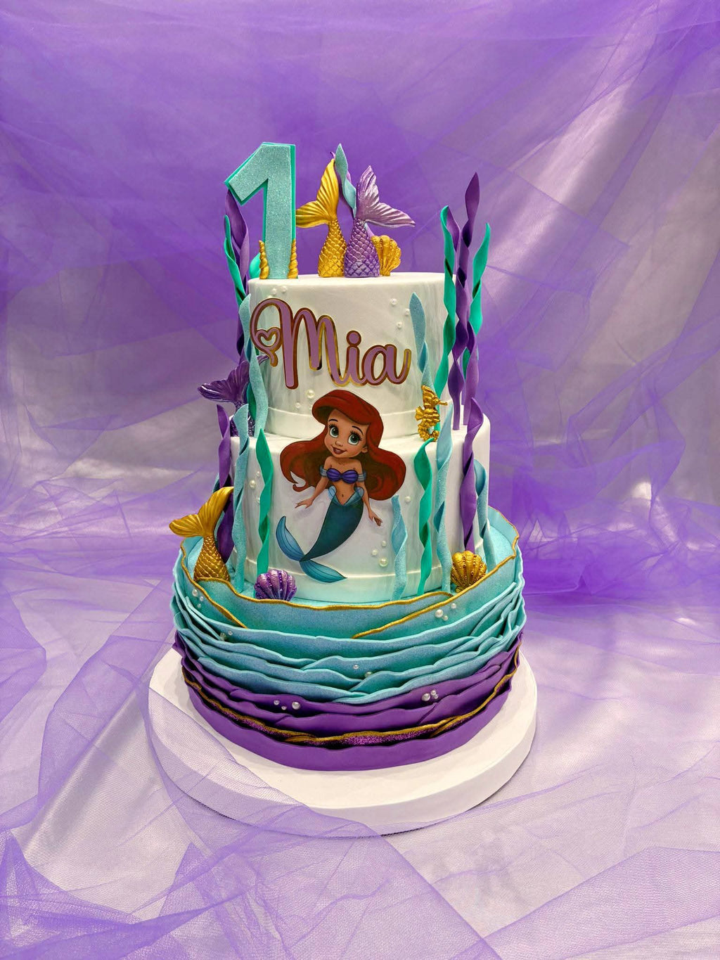 Torta scenografica sirenetta🧜🏻‍♀️