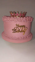 Torta scenografica con drappeggi e coroncina con glitter ✨