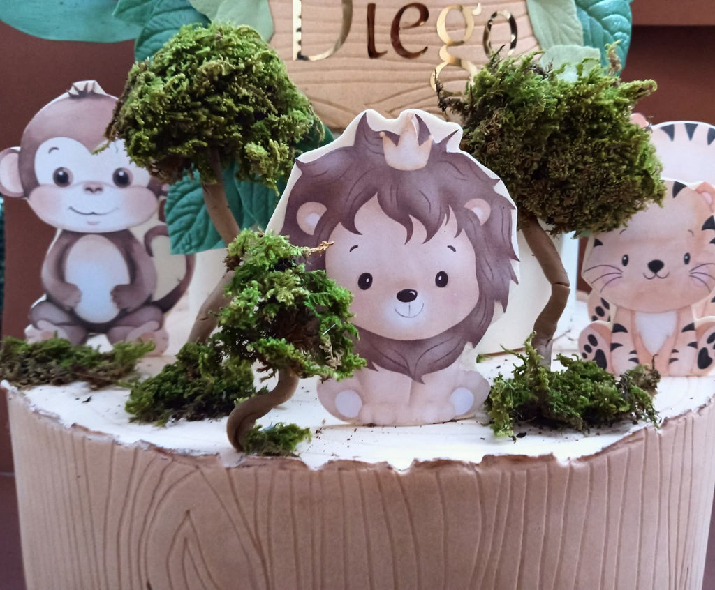 Torta animali della giungla