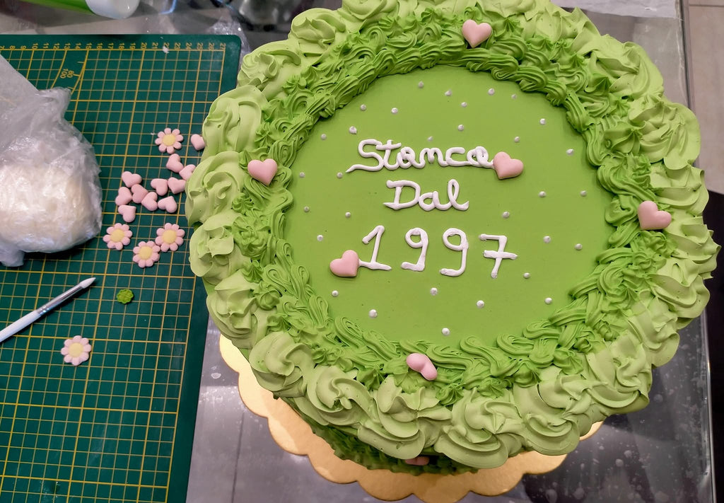 Torta scenografica con frase